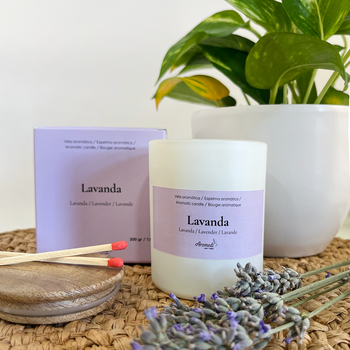 Vela de Lavanda