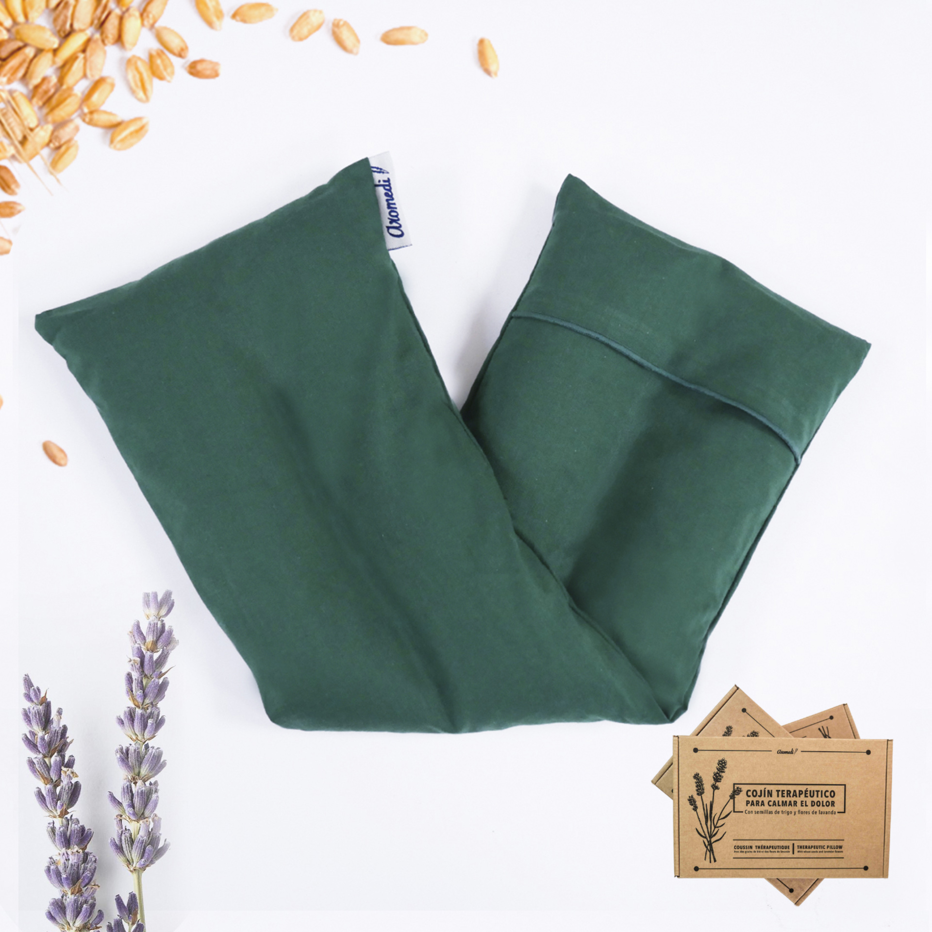 Cojín terapéutico de lavanda y trigo